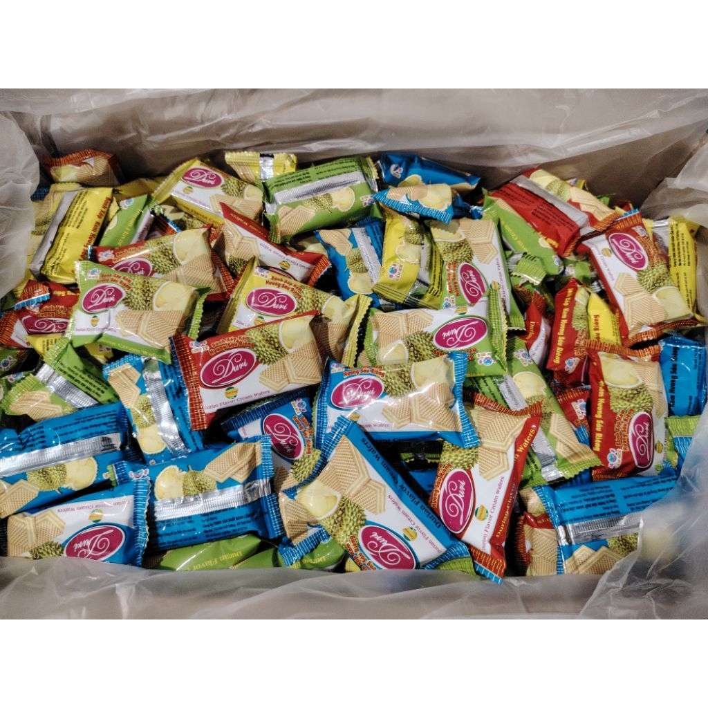 Bánh Xốp Vị Sầu Riêng Cẩm Huê Xá Kg - Giòn Xốp Thơm Ngon