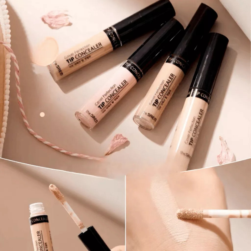 Kem che khuyết điểm The Saem Cover Perfection Tip Concealer Spf28 PA++ (6.5g) Hàn Quốc | BigBuy360 - bigbuy360.vn