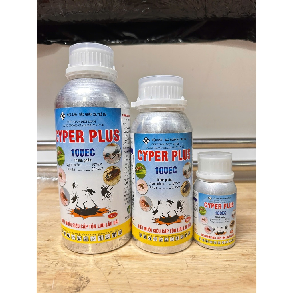 Chế phẩm d.iệ.t m/uỗi. Cyper Plus 100Ec chai nhôm