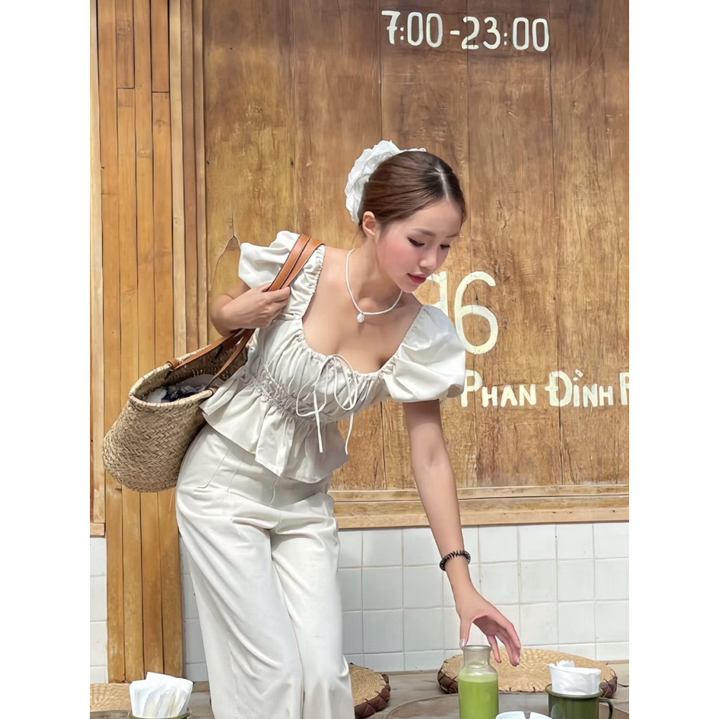 [Thanh lý] Áo linen kiểu KIMEE HOUSE NEW TAG (ảnh thật_Đọc kỹ mô tả)