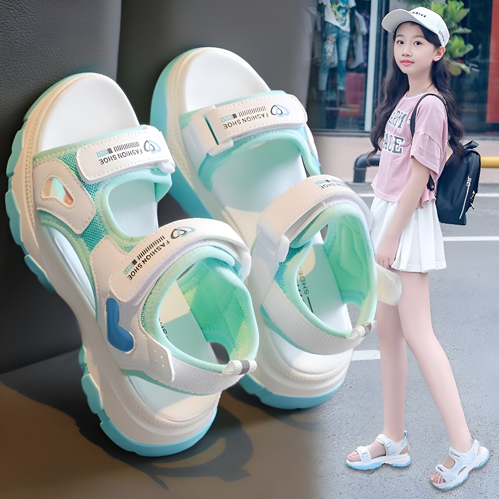 Dép Sandal bé gái phong cách Hàn Quốc Dép quai hậu bé gái Mẫu mới êm chân thoáng khí Giày Xăng đan bé gái Mùa Hè SHQ146