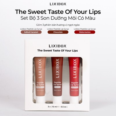 [Gift] Bộ 3 Son Dưỡng Có Màu Lixibox The Sweet Taste Of Your Lip 3x15g