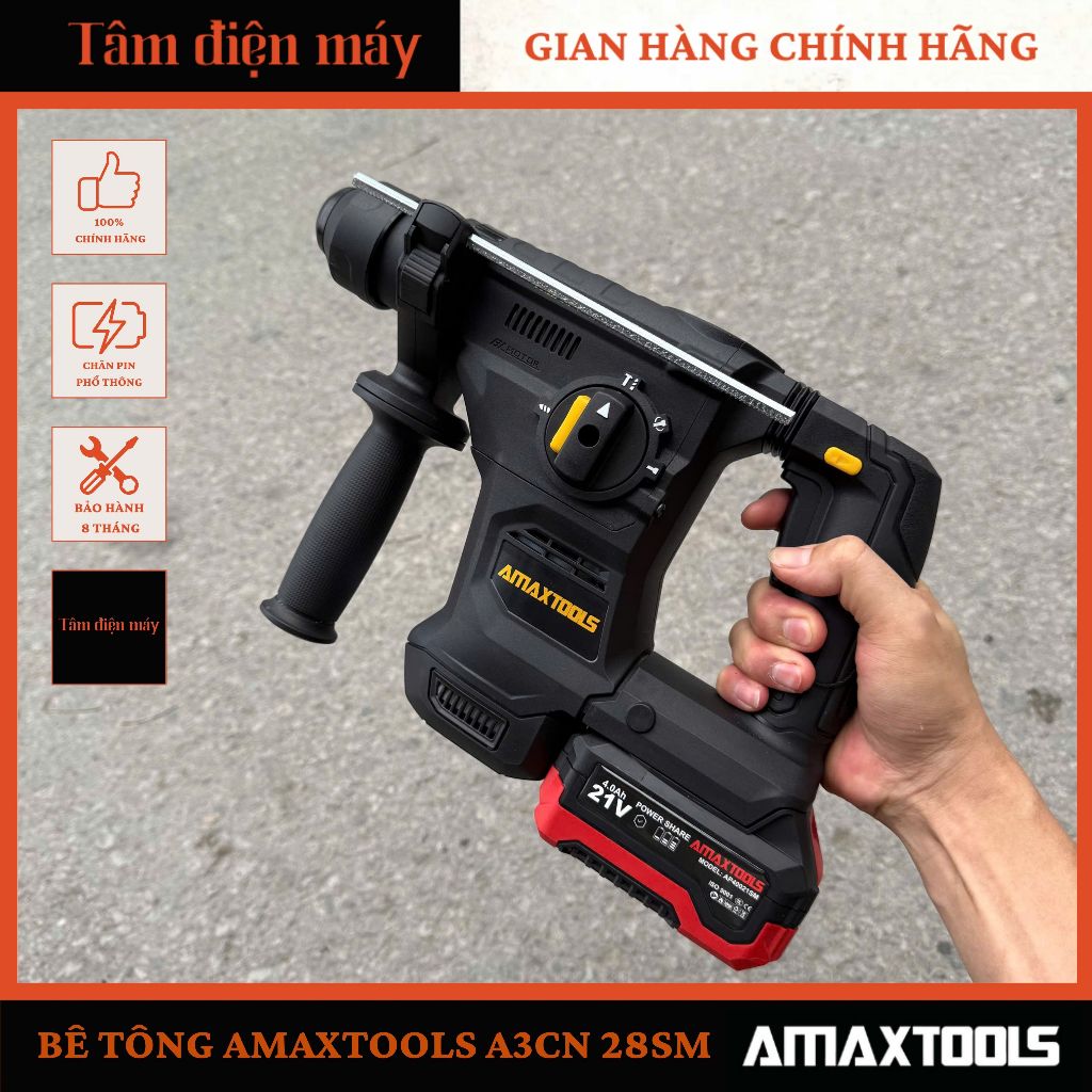 [Chính Hãng] Máy Khoan Bê Tông Amaxtools A3CN28SM
