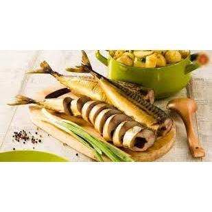 Cá thu muối ( Skumbria) hun khói, - Cá thu cắt lát sẵn Nga