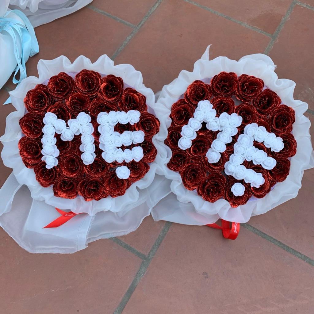 Bó Hoa Chữ Mẹ ,Vợ ,Em 20 Bông – Quà Tặng 8/3, 20/10, Sinh Nhật Mẹ, Vợ ,Em