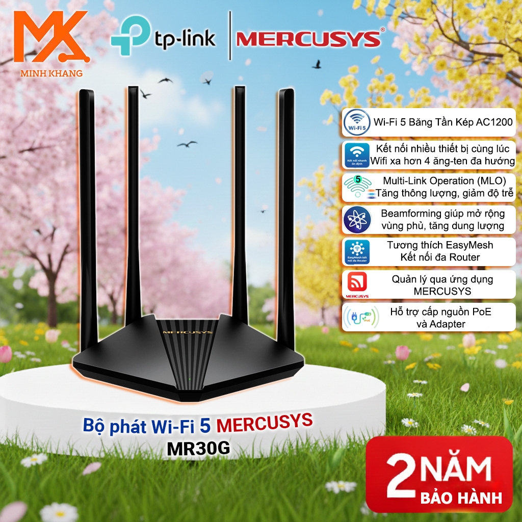 Router WiFi MR30G Gigabit AC1200 – Kết Nối Ổn Định, Phù Hợp Gia Đình & Văn Phòng