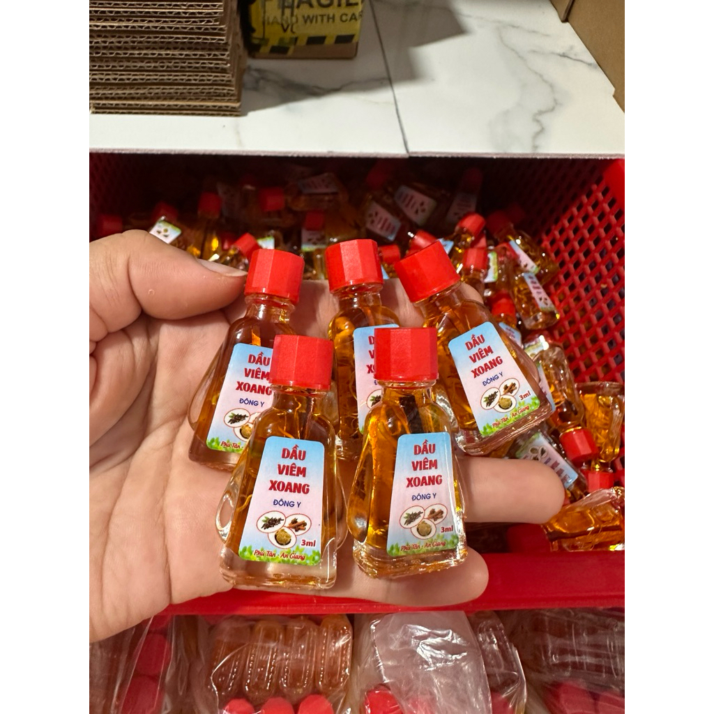 [Combo 10 chai ] Dầu viêm xoang vàng 3ml ( có rễ )
