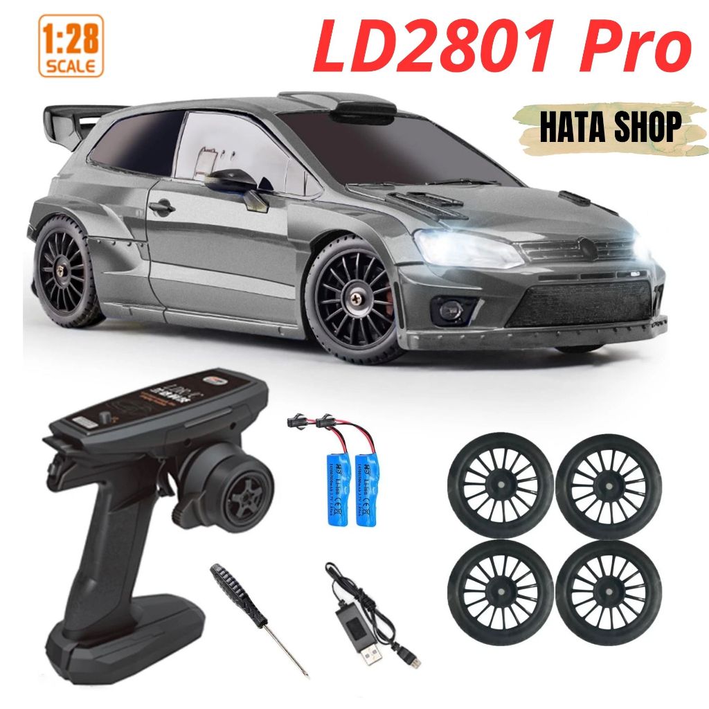 LDR/C LD2801 Pro LD2802 LD2803 Xe Đua Drift Điều Khiển Từ Xa Tỉ Lệ 1/28 Tốc Độ Cao Điều Tốc & Servo