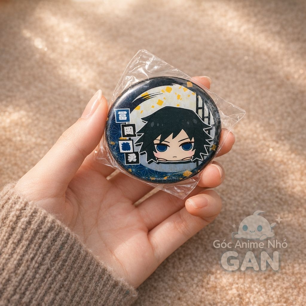 Huy hiệu Mochi Kororin Giyu Tomioka Kimetsu no Yaiba - OFFICIAL