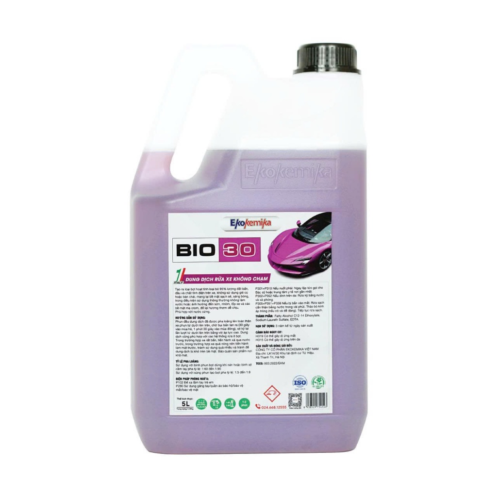 NƯỚC RỬA XE KHÔNG CHẠM BIO 30-5L