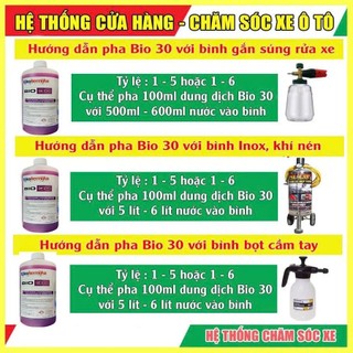 NƯỚC RỬA XE KHÔNG CHẠM BIO 30-5L