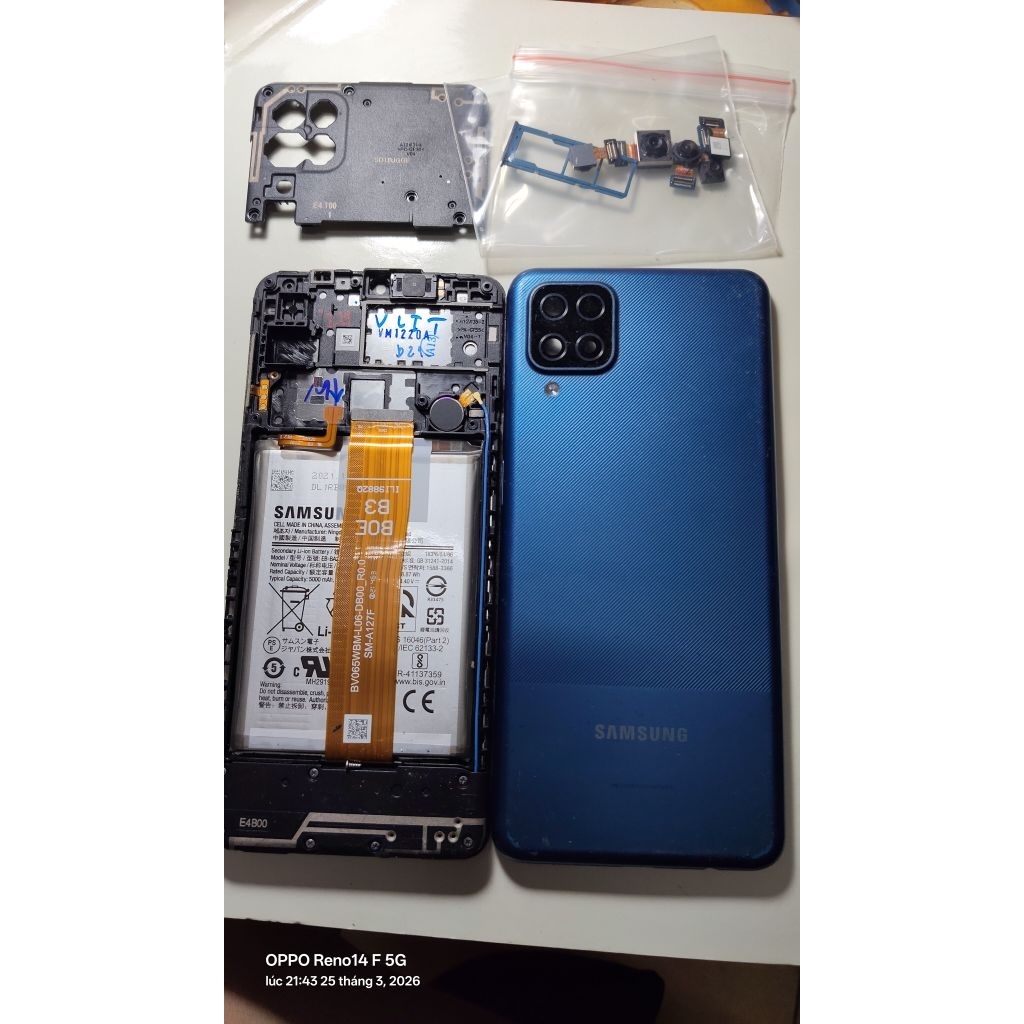 XÁC KHÔNG MAIN SAMSUNG A12 CŨ (MÀN HỎNG)