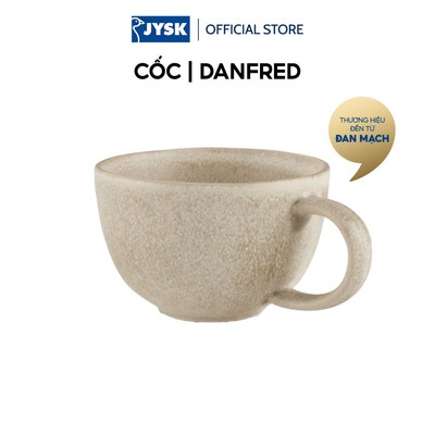 Cốc | JYSK DANFRED | gốm | be | Ø11xC7cm | 350ml