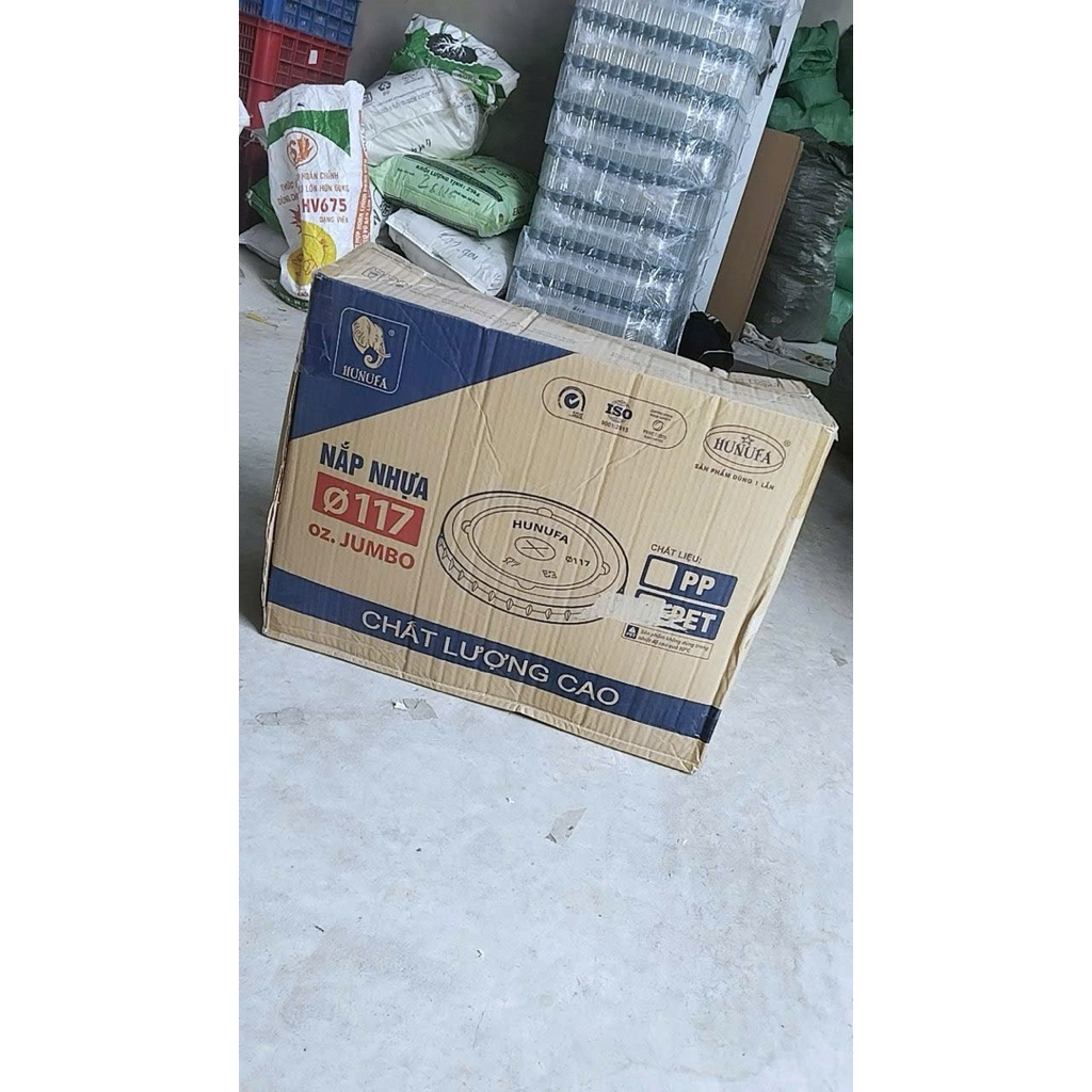 Thùng  - 1000 cái nắp P E T  nước ly 800  - 117 /120