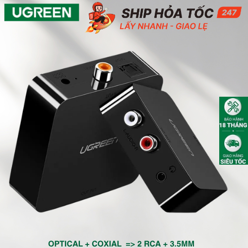 Bộ Chuyển Cổng Quang Coaxial Ra RCA Ugreen Optical to Rca