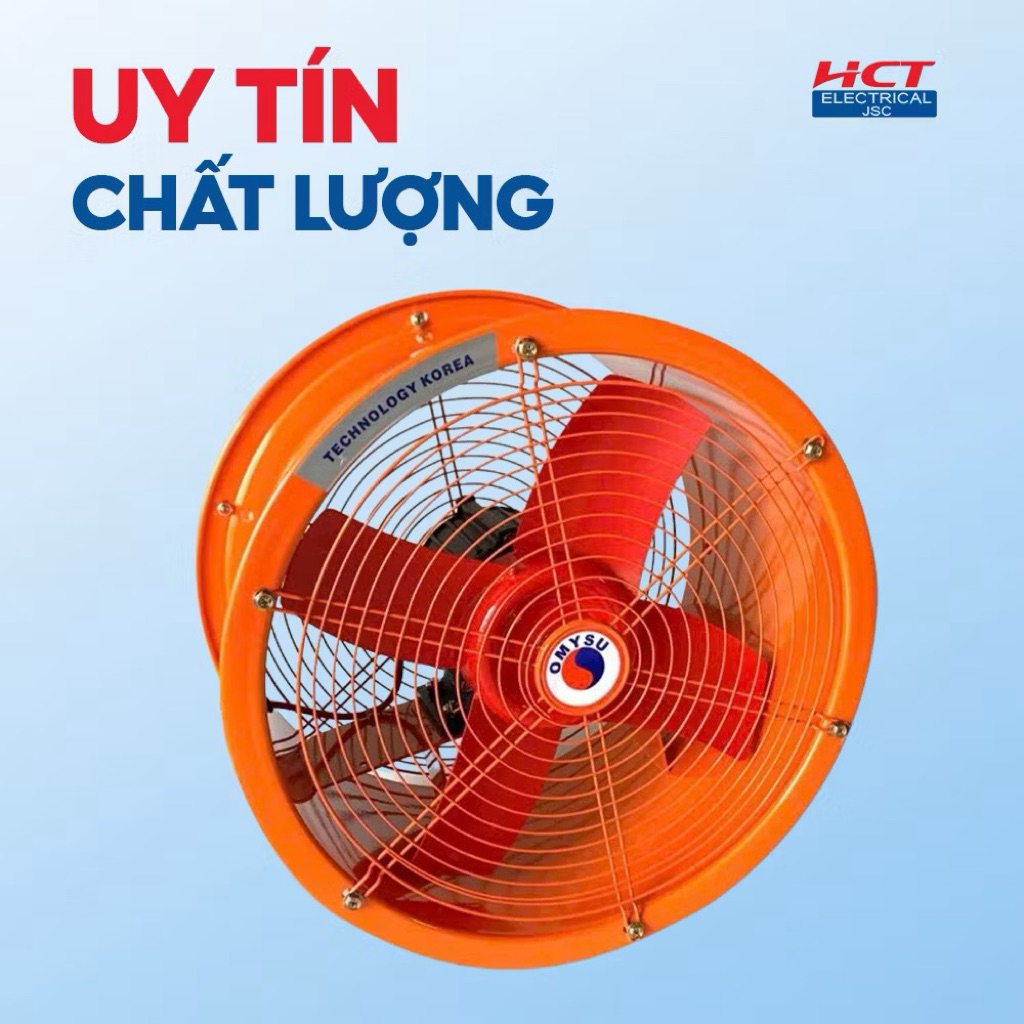 Quạt hút thông gió tròn công nghiệp 25,30,35,40,50 omysu
