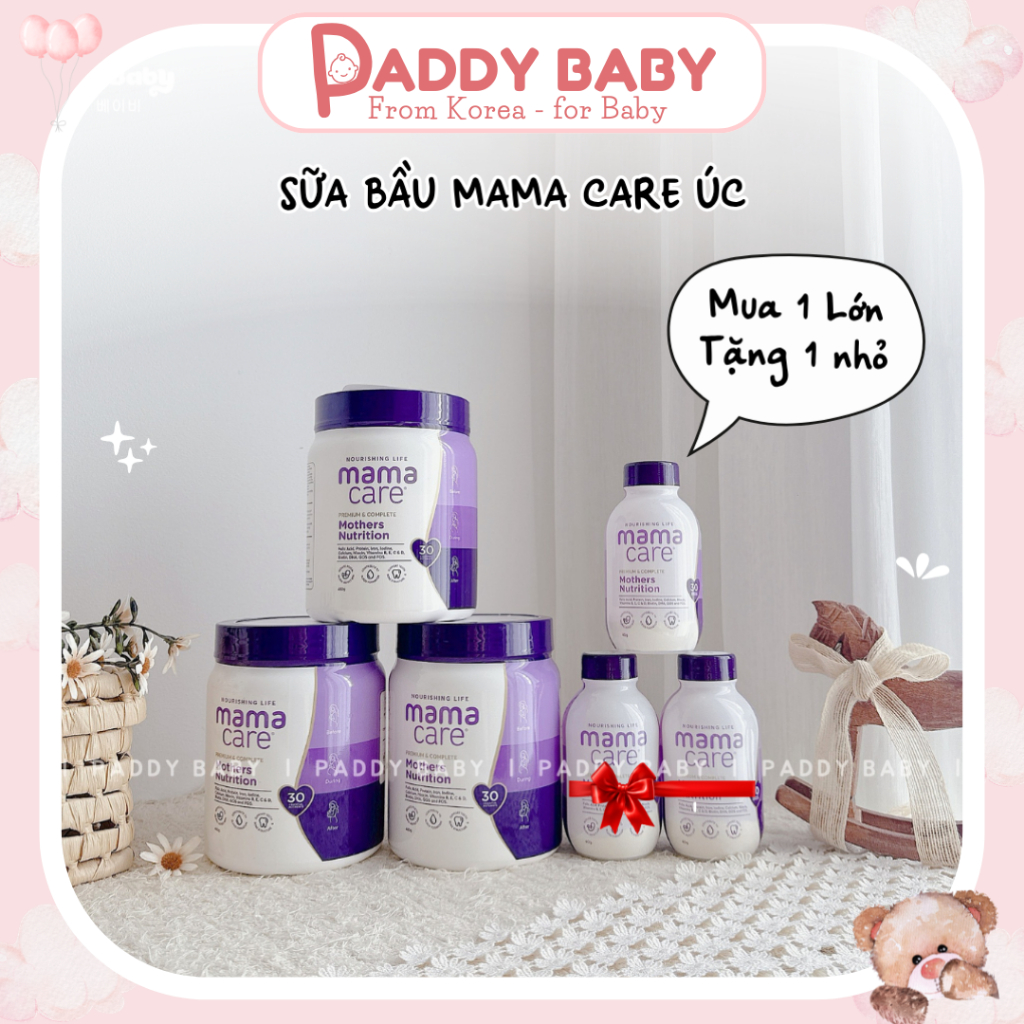 (1 Tặng 1 )Sữa dinh dưỡng Mamacare bổ sung sức khoẻ mẹ bầu, mẹ sau sinh 480gr - Paddy Baby