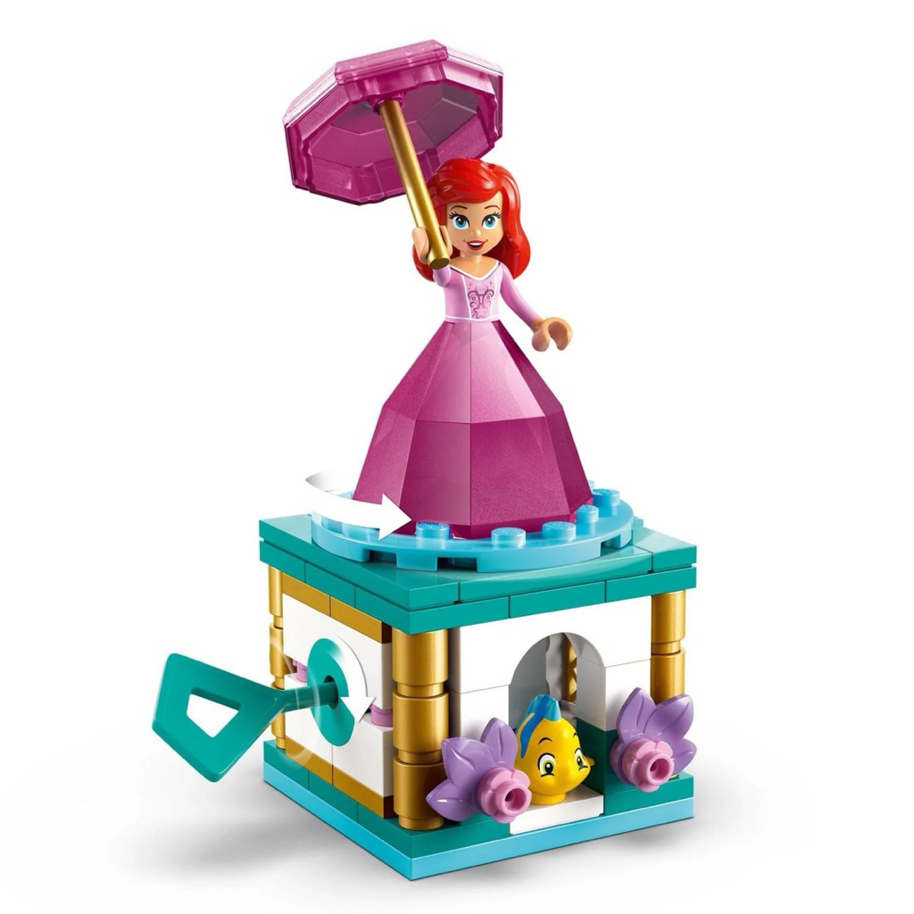 [HAPPY BRICKS] HỘP NHẠC XOAY TRÒN - 43259 - CÔNG CHÚA ARIEL - DISNEY PRONCESS