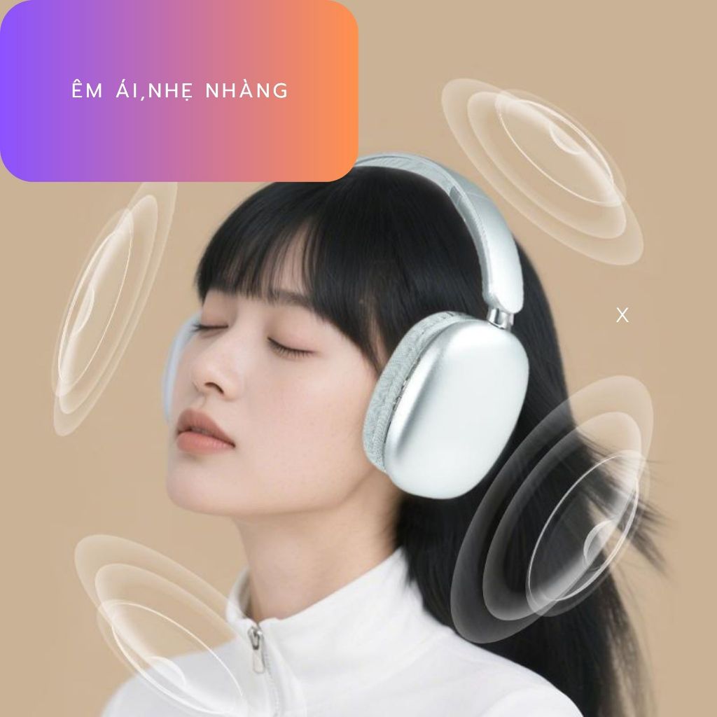 Tai Nghe Không Dây Chụp Tai,Headphone Bluetooth 5.4 Chống Ồn,Pin Trâu,Âm Thanh Cực Mượt P10 Promax | BigBuy360 - bigbuy360.vn