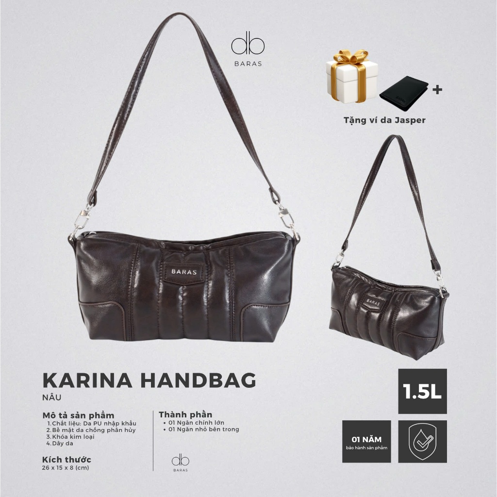 Túi xách nữ Karina HandBag - BARAS VIETNAM - Túi xách nữ thời trang