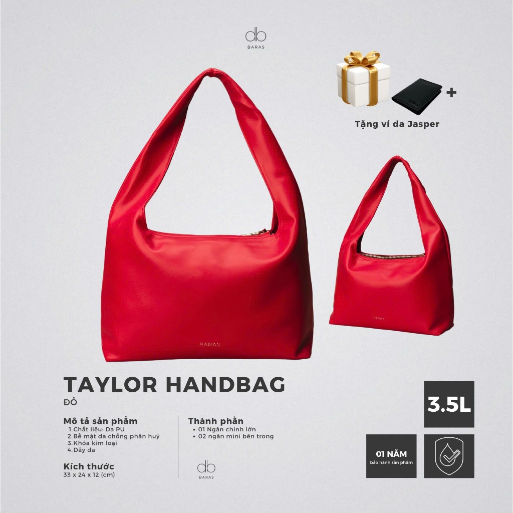 Túi xách da nữ Taylor Handbag thời trang - BARAS VIETNAM - Túi xách nữ đeo vai