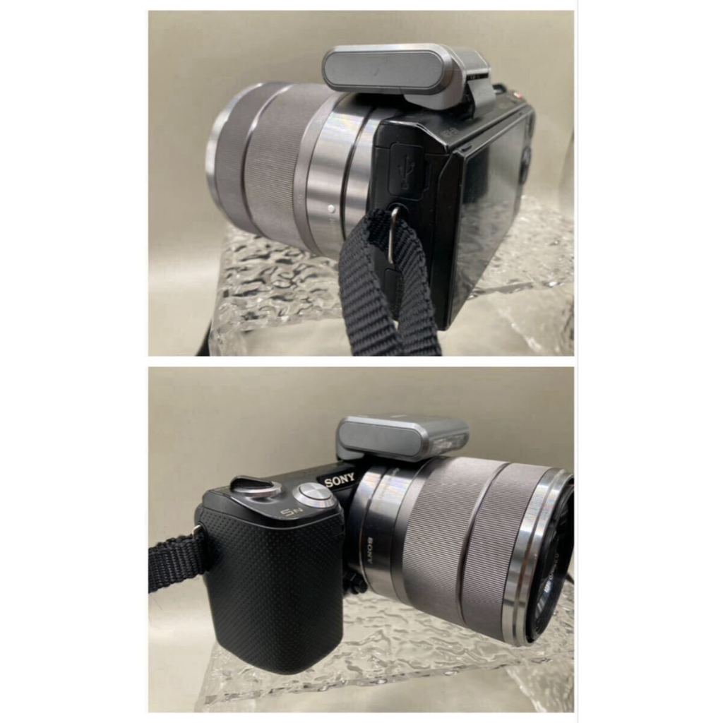 Bộ máy ảnh Sony nex 5n - ống kính sony 18-55mm os + pin sạc - đèn flash rời - Phụ-kiện