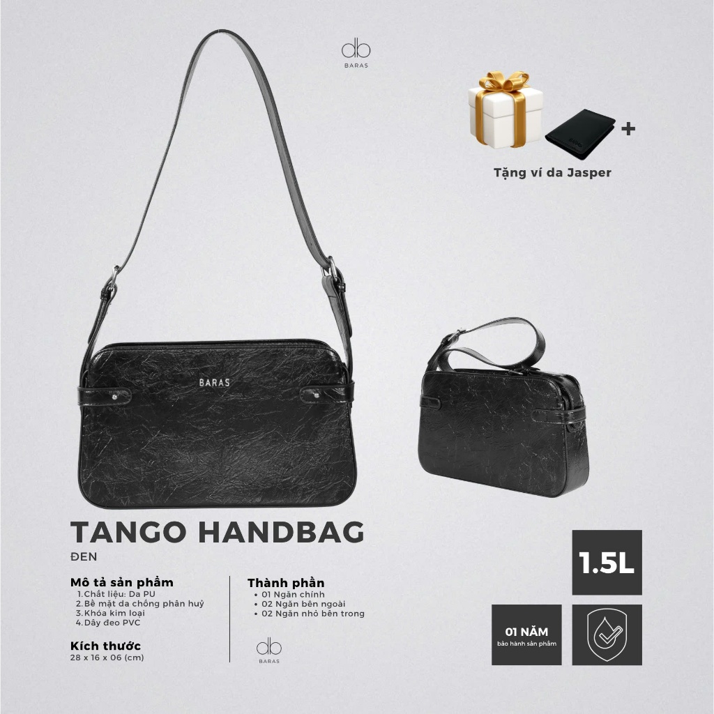Túi xách da nữ Tango Handbag thời trang - BARAS VIETNAM - Túi xách nữ đeo vai