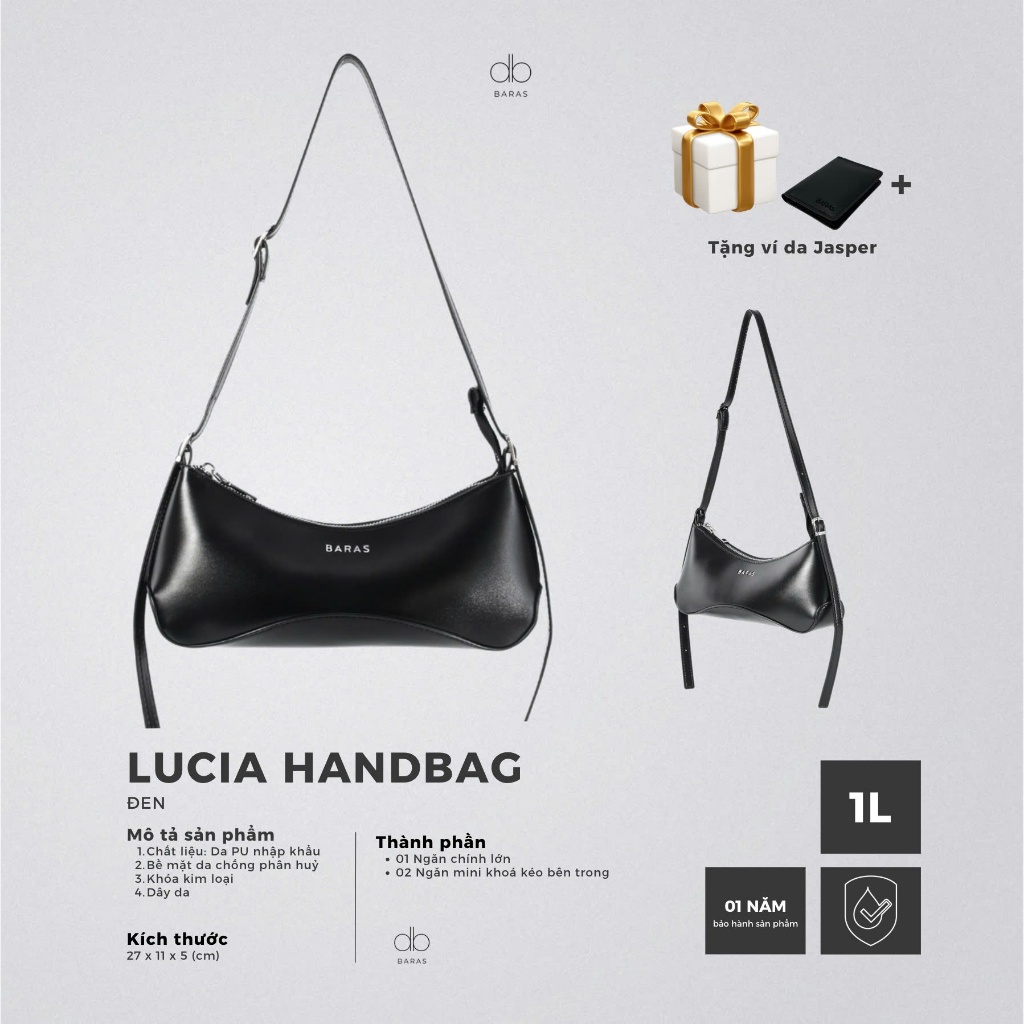 Túi xách nữ Lucia HandBag - BARAS VIETNAM - Túi xách nữ đeo chéo thời trang