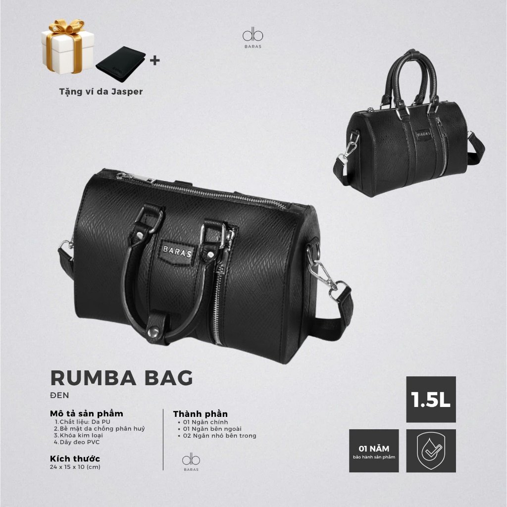 Túi đeo chéo da nam - Rumba Bag - BARAS VIETNAM - Túi da nam