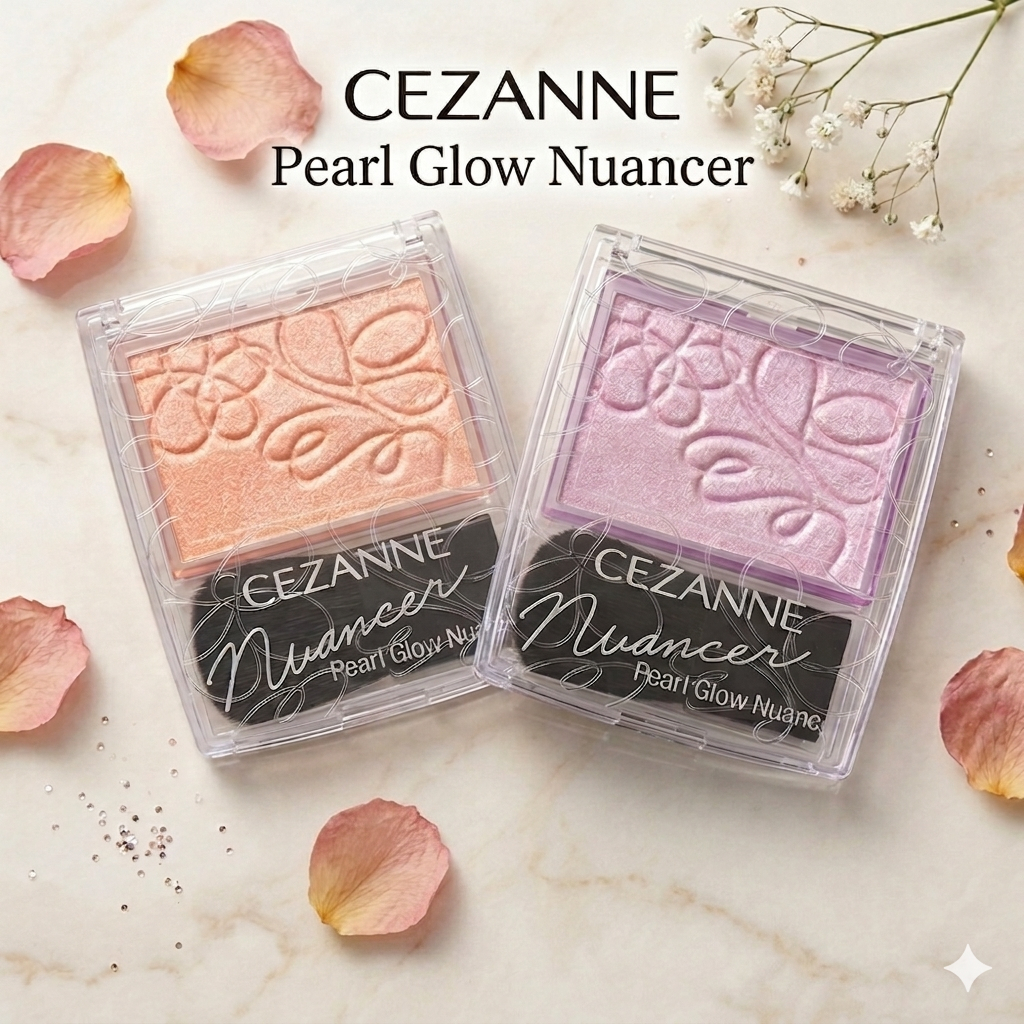 Phấn má hồng CEZANNE Phấn bắt sáng Highlight Nhật Bản