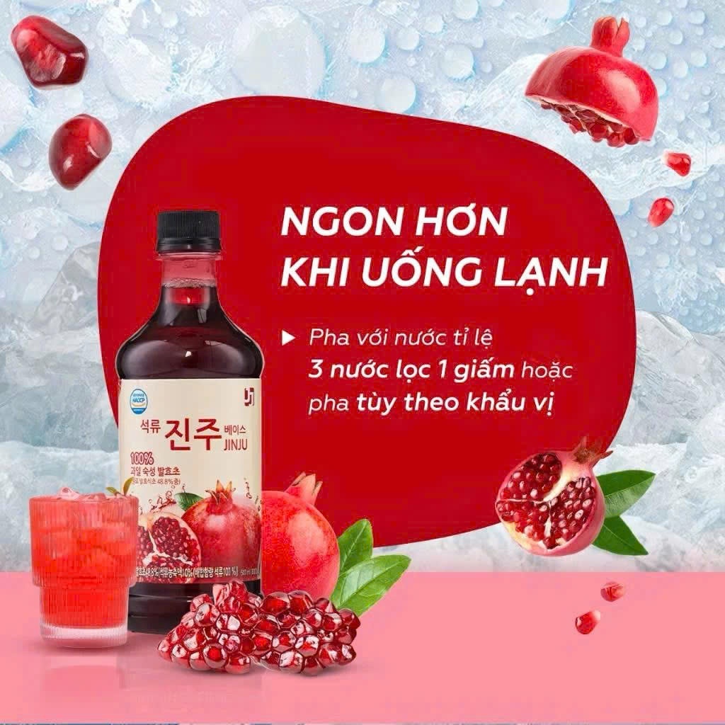 Nước giấm lựu Jinju Hàn Quốc