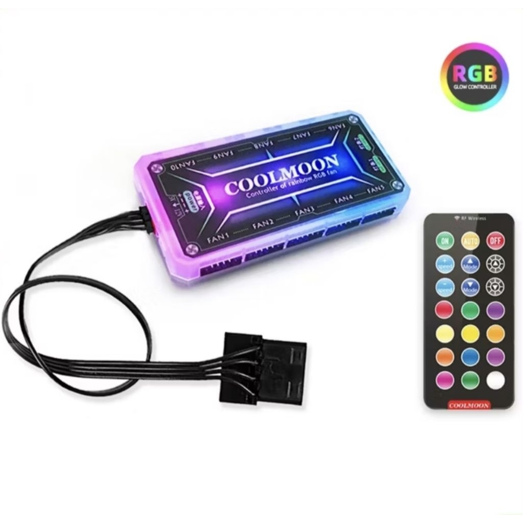 Bộ Hub + Remote Điều Khiển Fan Led RGB