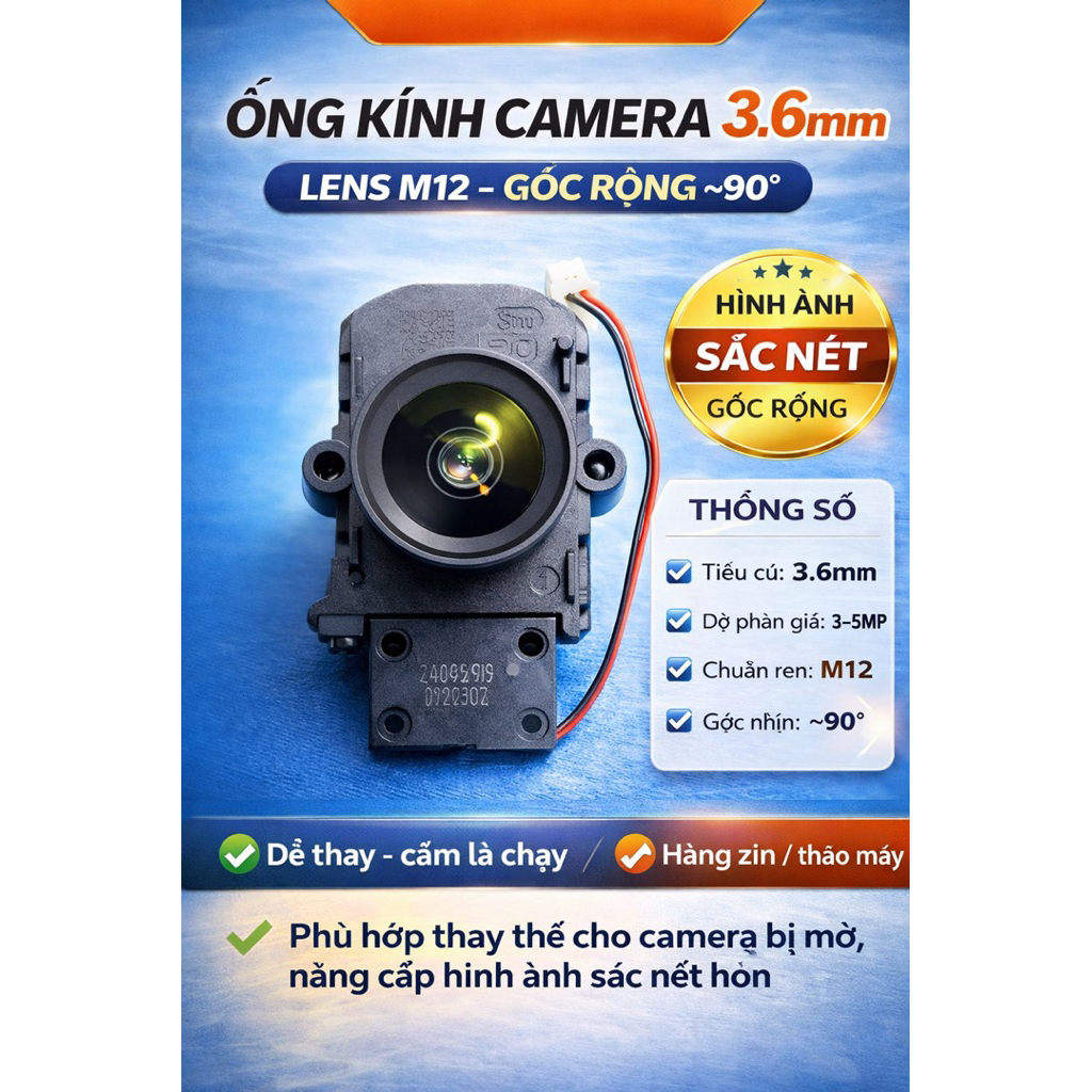 Ống kính Camera Wifi Dahua Trong Nhà Hero A1 H3AE