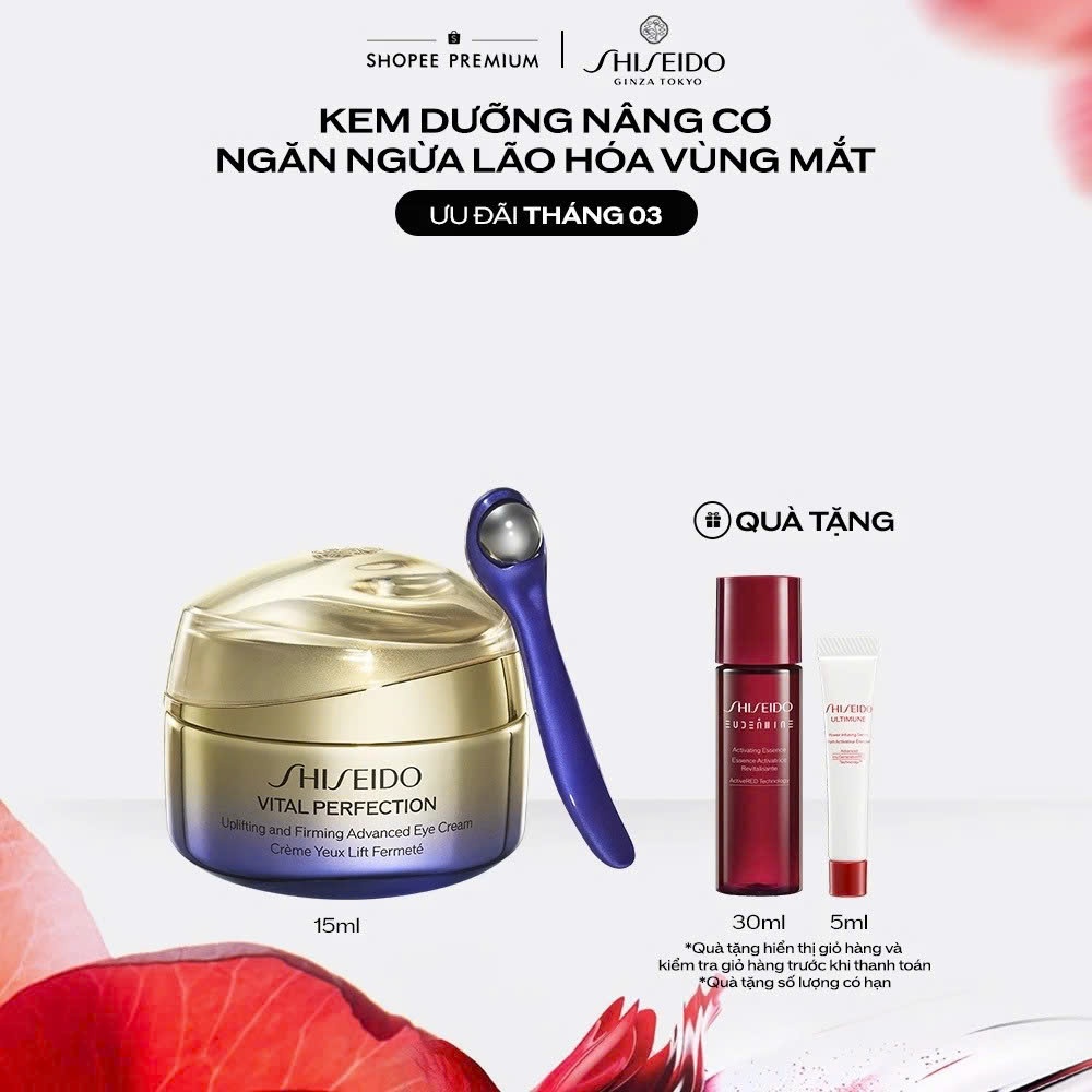 Kem dưỡng mắt cao cấp giúp nâng cơ và săn chắc Shiseido Vital Perfection Uplifting and Firming Advan