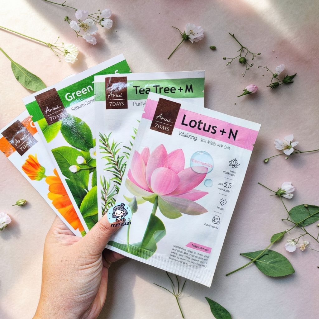 SET 10 MIẾNG NẠ GIẤY Ariul 7 Days Mask ĐỦ LOẠI