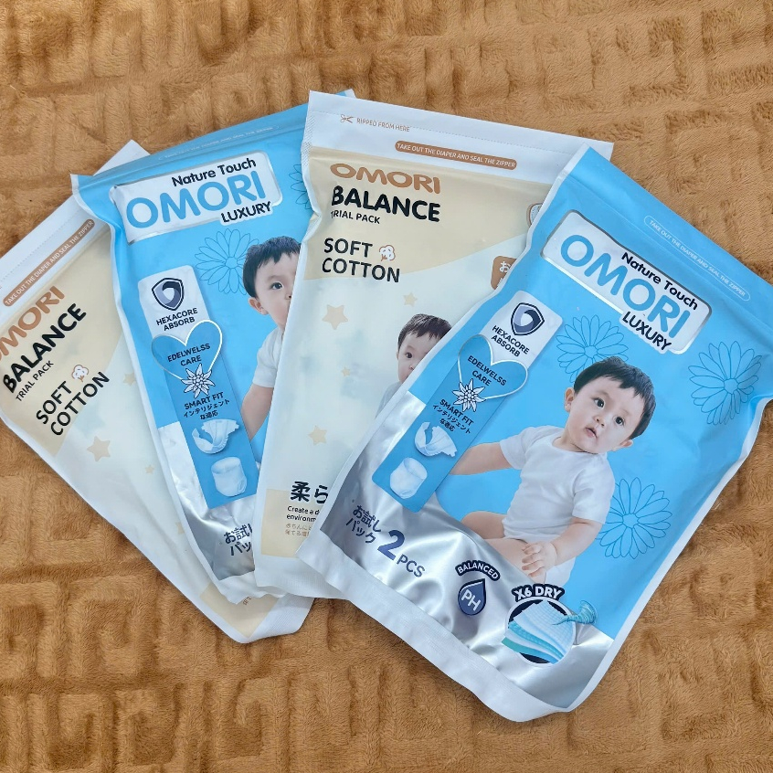 ( Quà Tặng Không Bán ) Túi 2 Miếng Tã Bỉm Omori