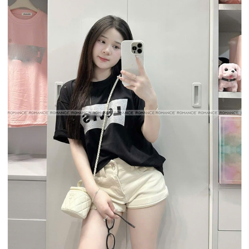 [Kim Tuyến] Áo Thun Lệ Vi Bling Bling Unisex Nam Nữ Form Rộng ROMANCE STUDIO Chất Vải 260gsm