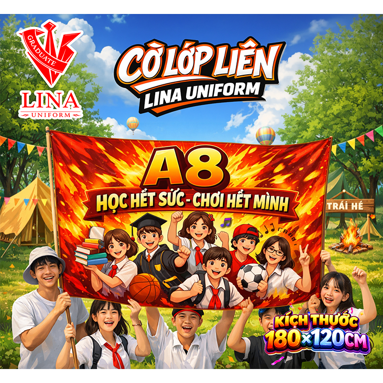 IN CỜ THEO YÊU CẦU, CỜ LỚP, CỜ TRẠI, CỜ HỌC SINH TẠI ĐÀ NẴNG