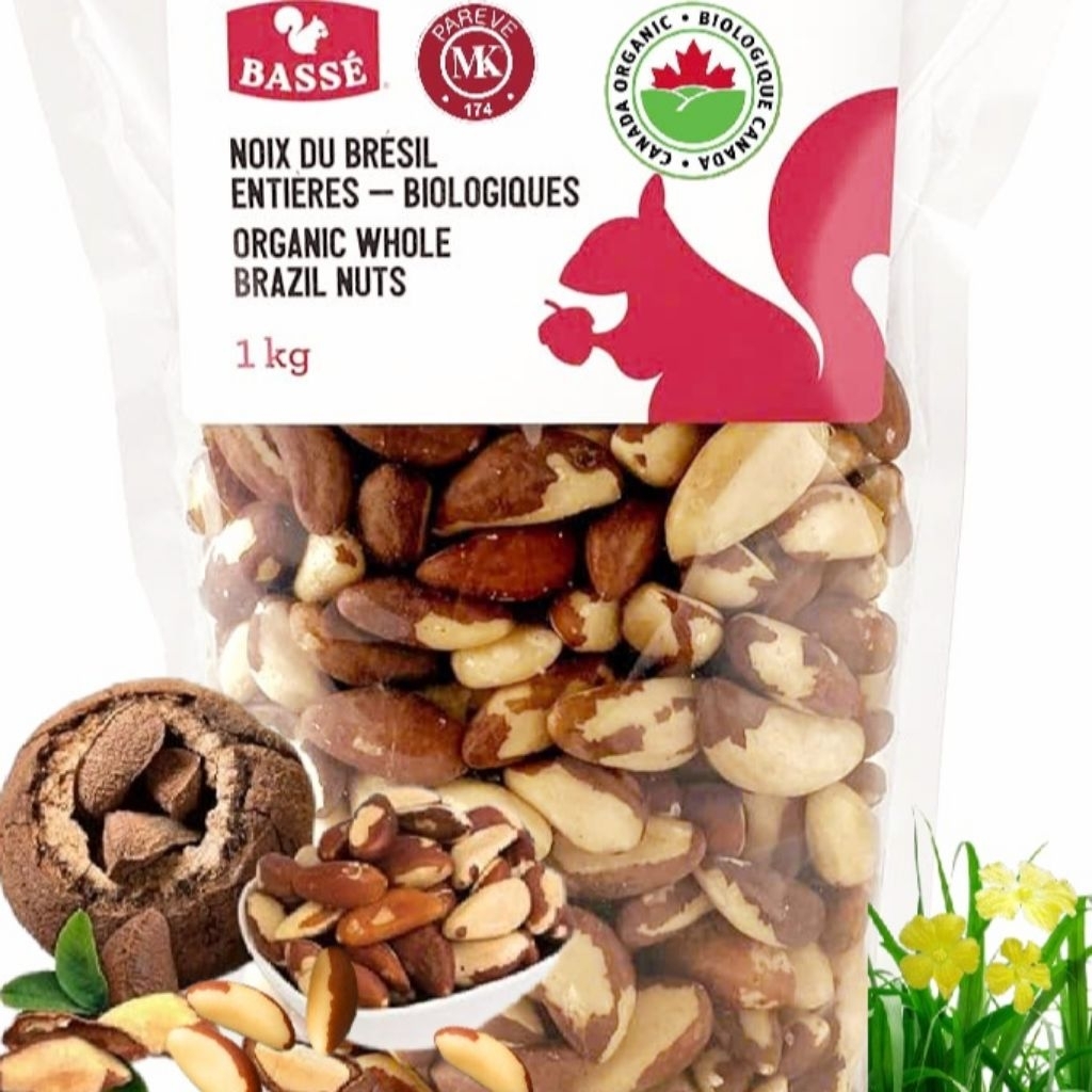 Hạt Brazil Nut BASE 1000gr 👉Organic Fresh Brazil Nut - Canada Import [Order 15 ngày] Giàu chất Selen