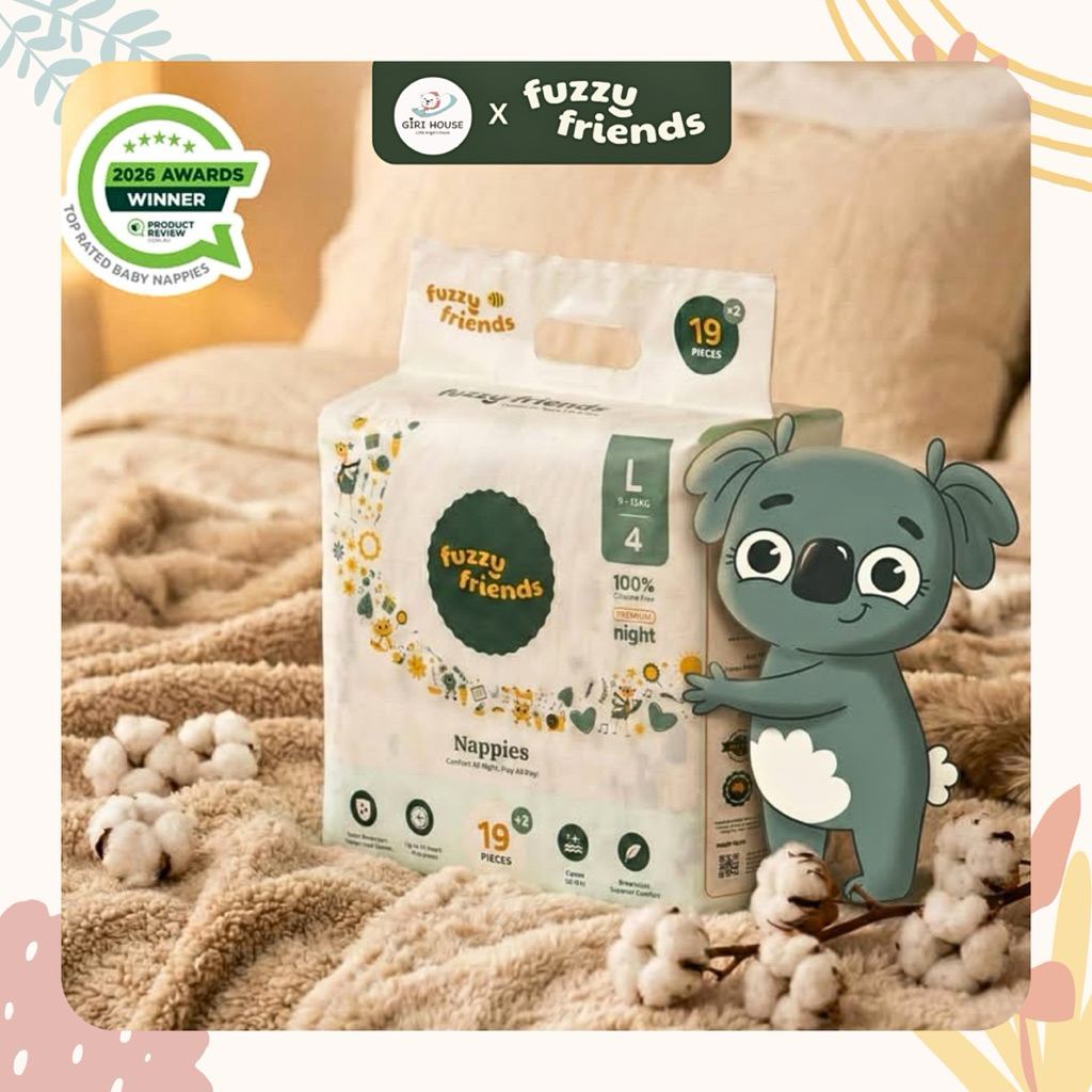 Tã/bỉm FUZZY FRIENDS nội địa ÚC dán/quần đủ size cho bé