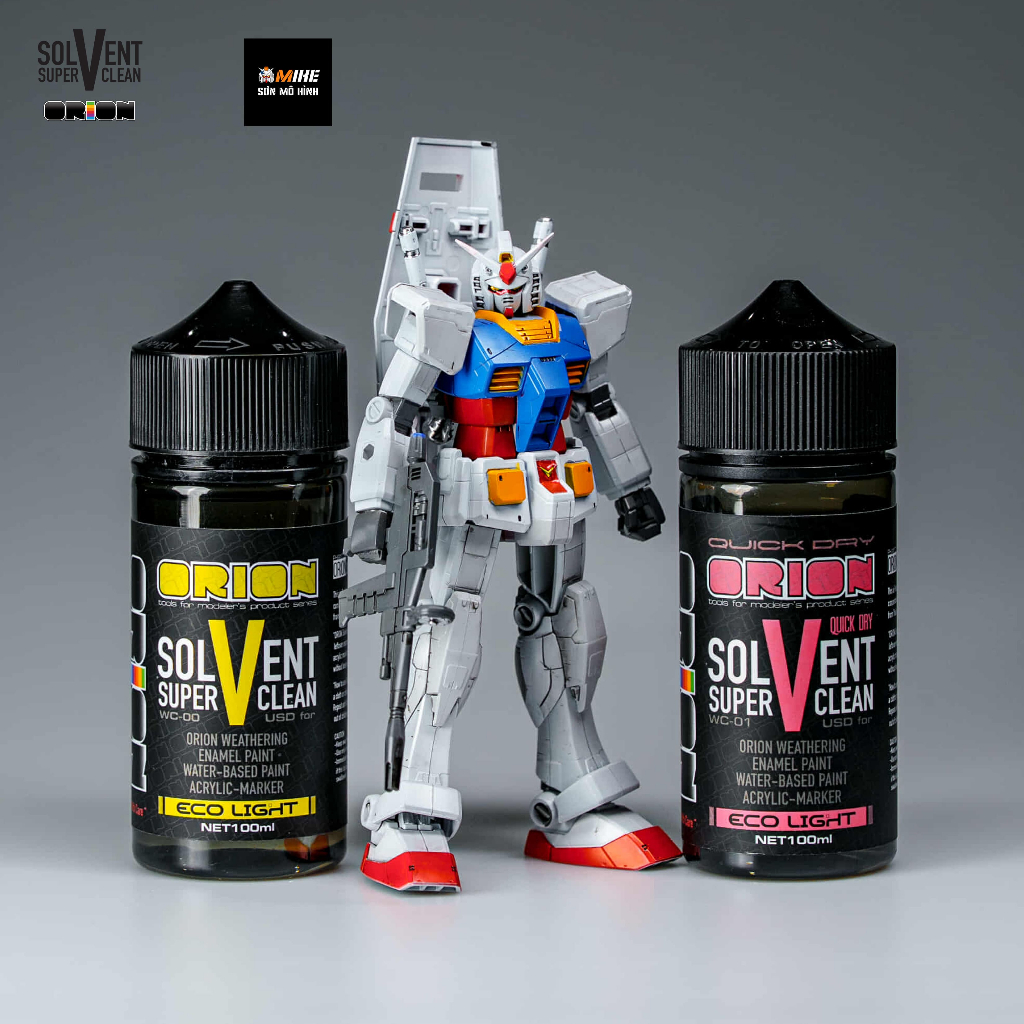 ORION Solvent Super Clean 100ml – Dung dịch tẩy panel line, vệ sinh mô hình Gundam, làm sạch sơn
