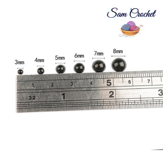Mắt thú dán nhiều size từ 3mm - 20mm (Gói 10/20/50/100 cái)