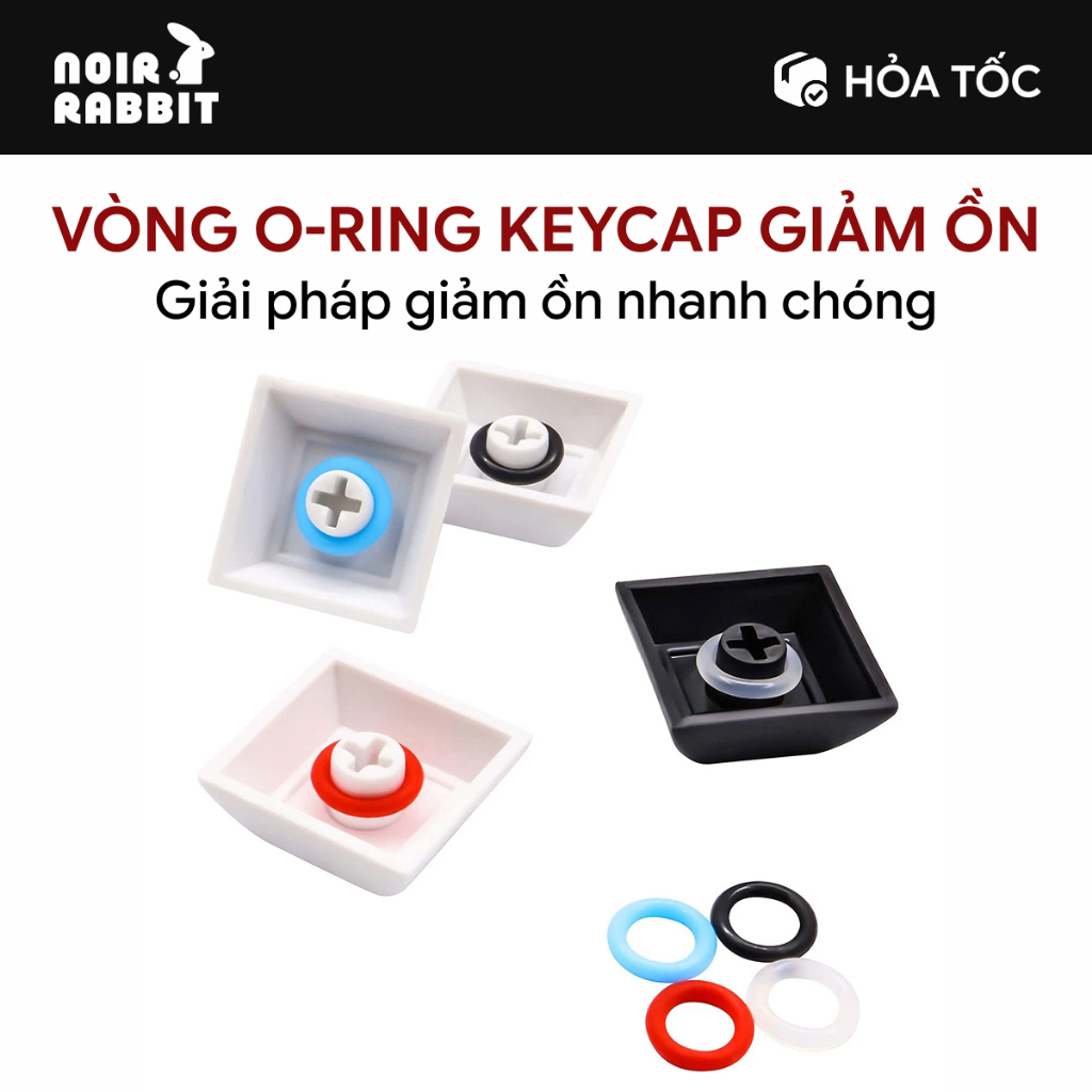 120 Vòng Oring Keycap Giảm Ồn Cho Bàn Phím Cơ | Giảm Ồn Bàn Phím Cơ | Noir Rabbit