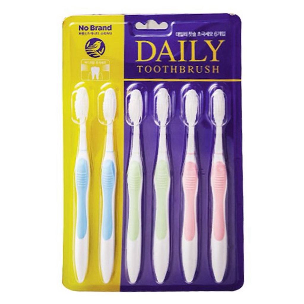 [NO BRAND] Lô 6 Bàn Chải Đánh Răng Hàng Ngày No Brand