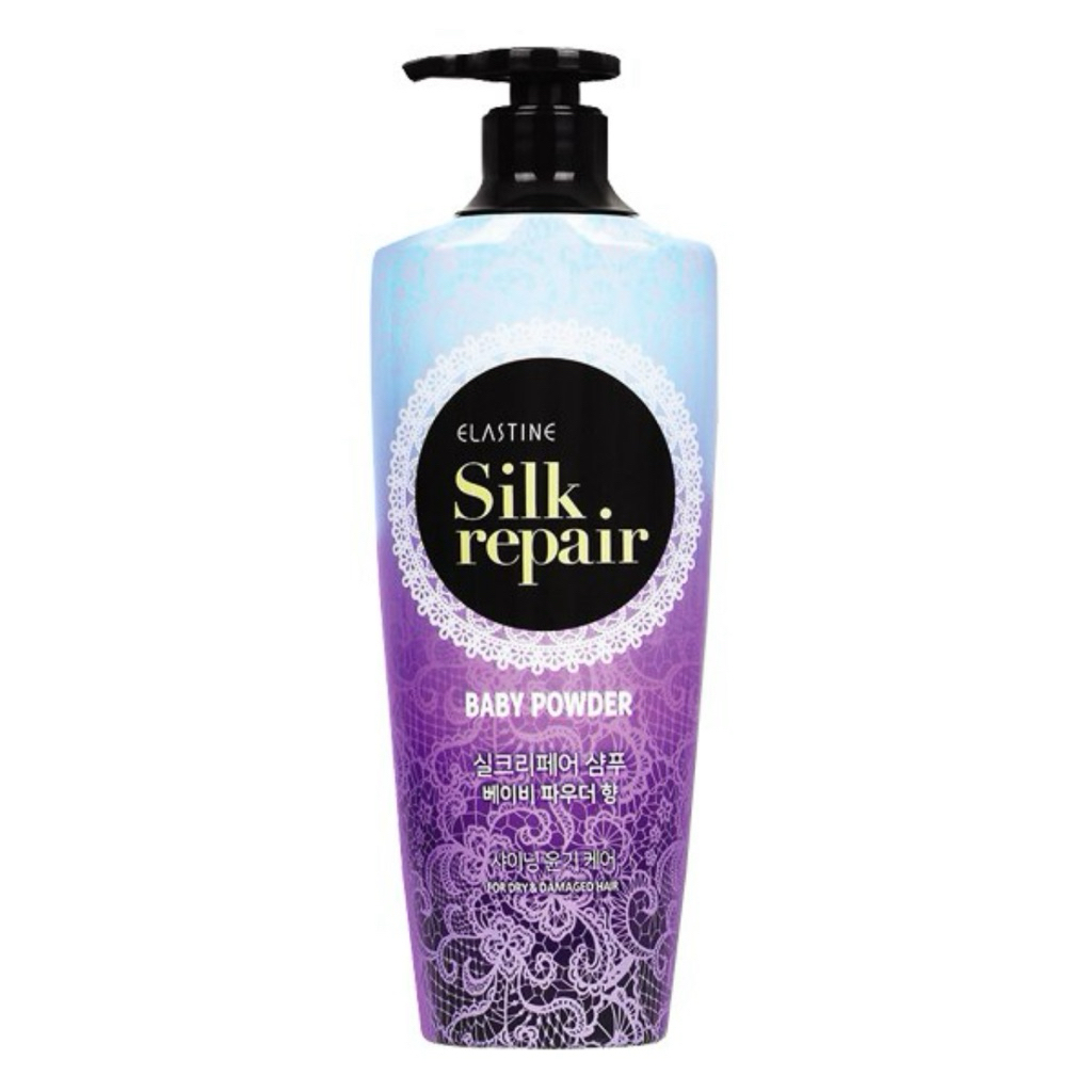 [ELASTINE] Dầu Gội / Xả Elastine Silk Repair Baby Powder 550Ml