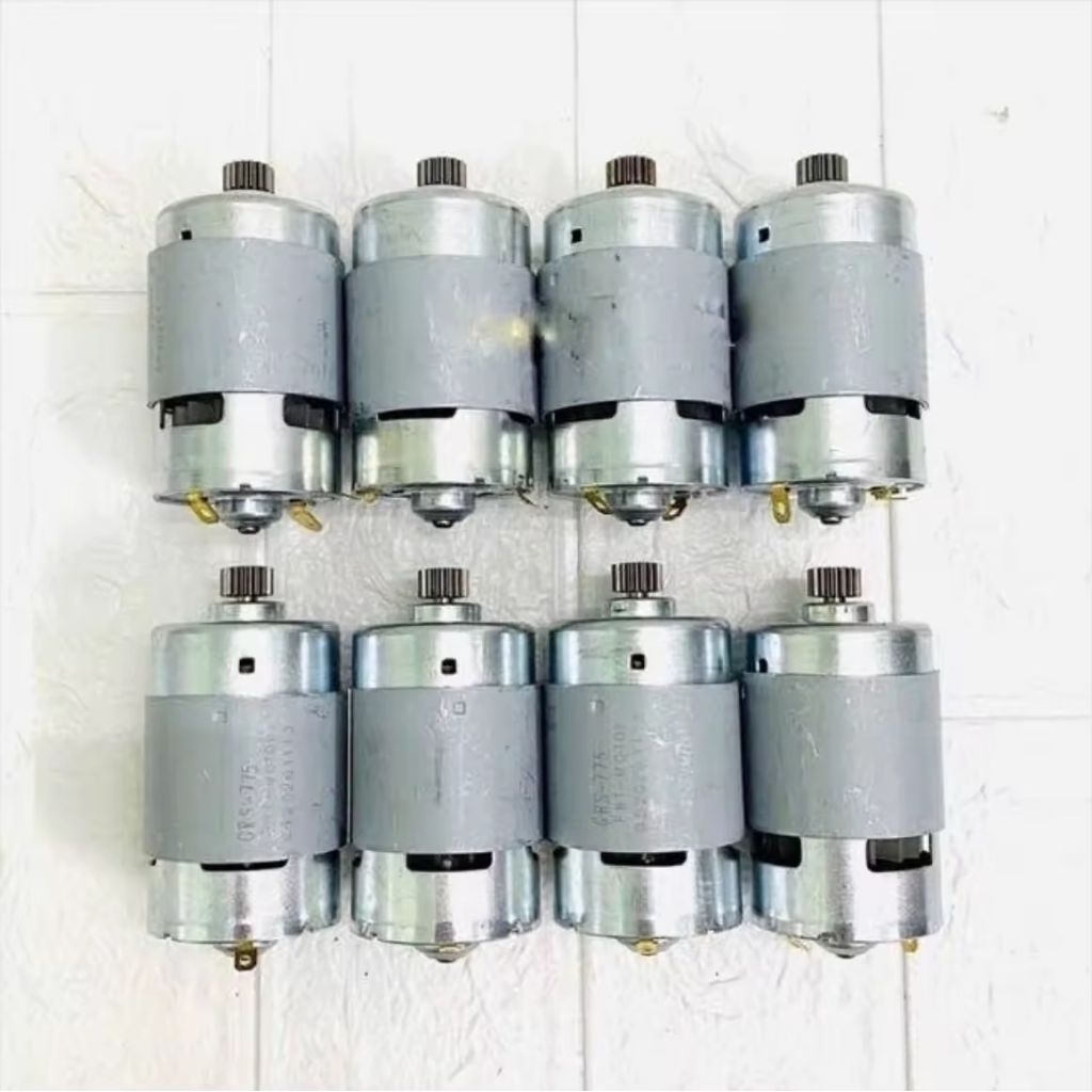 Motor 775 dùng cho máy khoan pin 18/21v, kèm nhông 16 răng