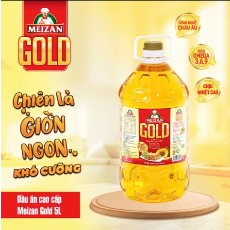 Chai Dầu Ăn Meizan Gold 5L