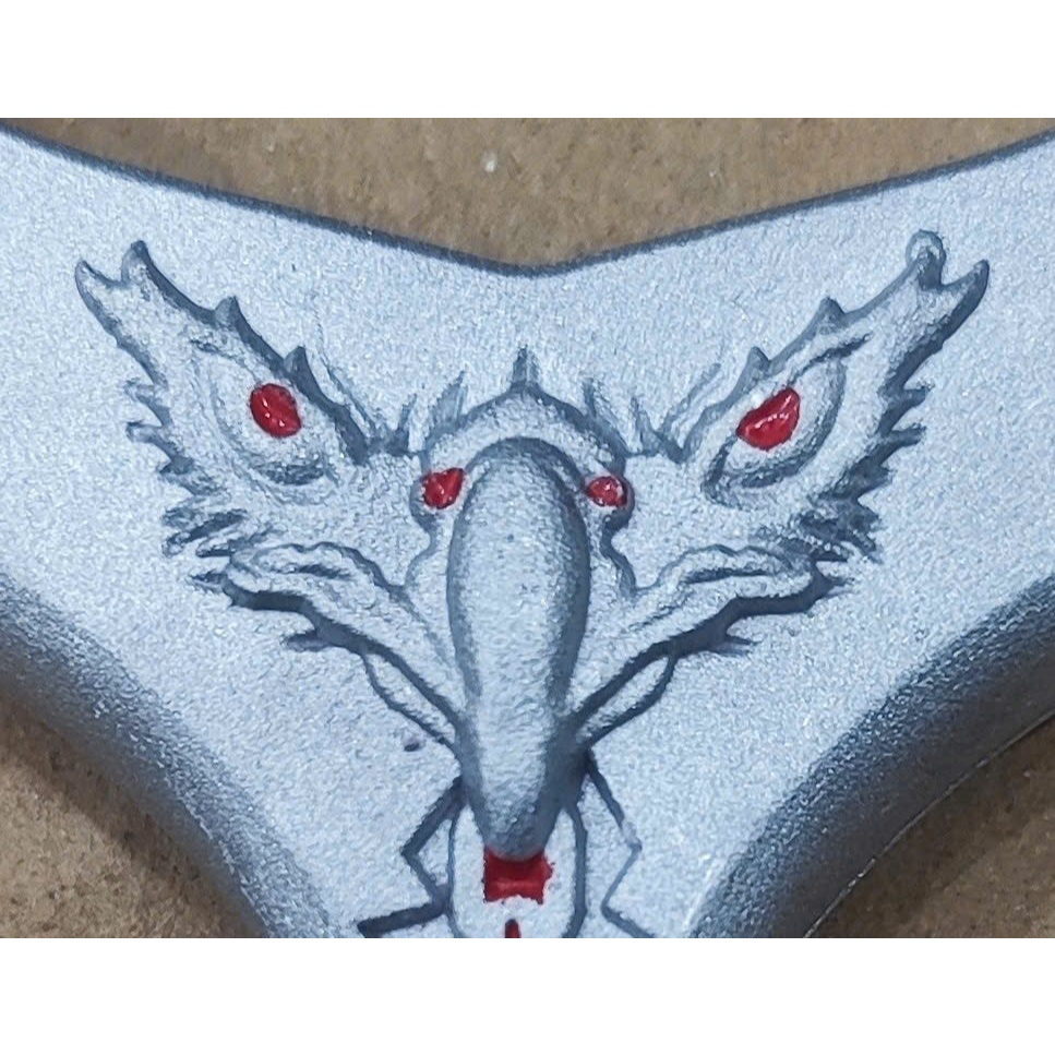 Logo ná cao su Adam v2 3D cực chất chạc cột phom tỳ ( chất liệu nhôm đúc )