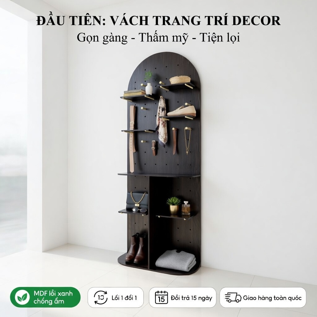 Vách ngăn không có bánh xe MDF 60x180 70x180 80x180 100x180cm | Vách ngăn văn phòng, phòng ngủ