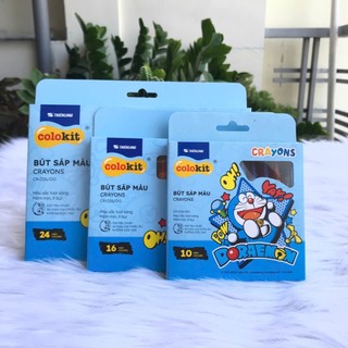 Bút Sáp Màu Doraemon Colokit  10-16-24 màu (vpp Tritin)